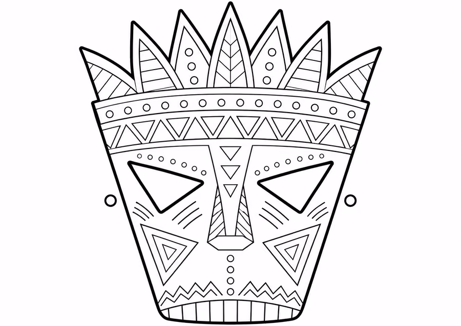 Molde de máscara africana 2